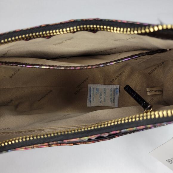 BRAHMIN Esme Black Pearl Ombre Melbourne Shoulder Bag Purse Hologram NWT - Picture 10 of 13